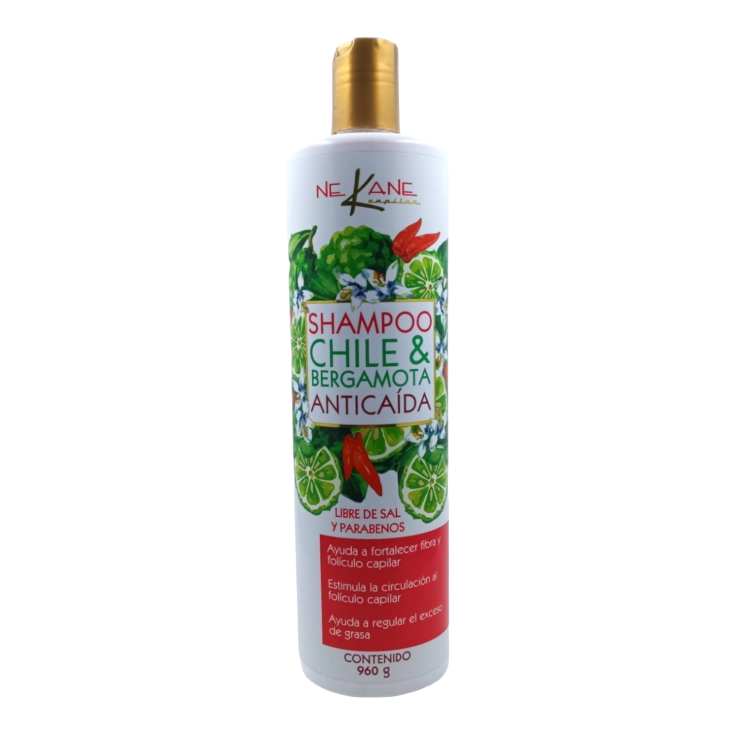 Nekane Shampoo Chile Y Bergamota