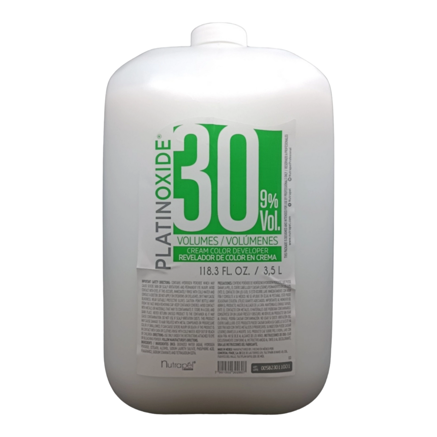 Nutrapel Peroxido 30 Vol. 3.5L